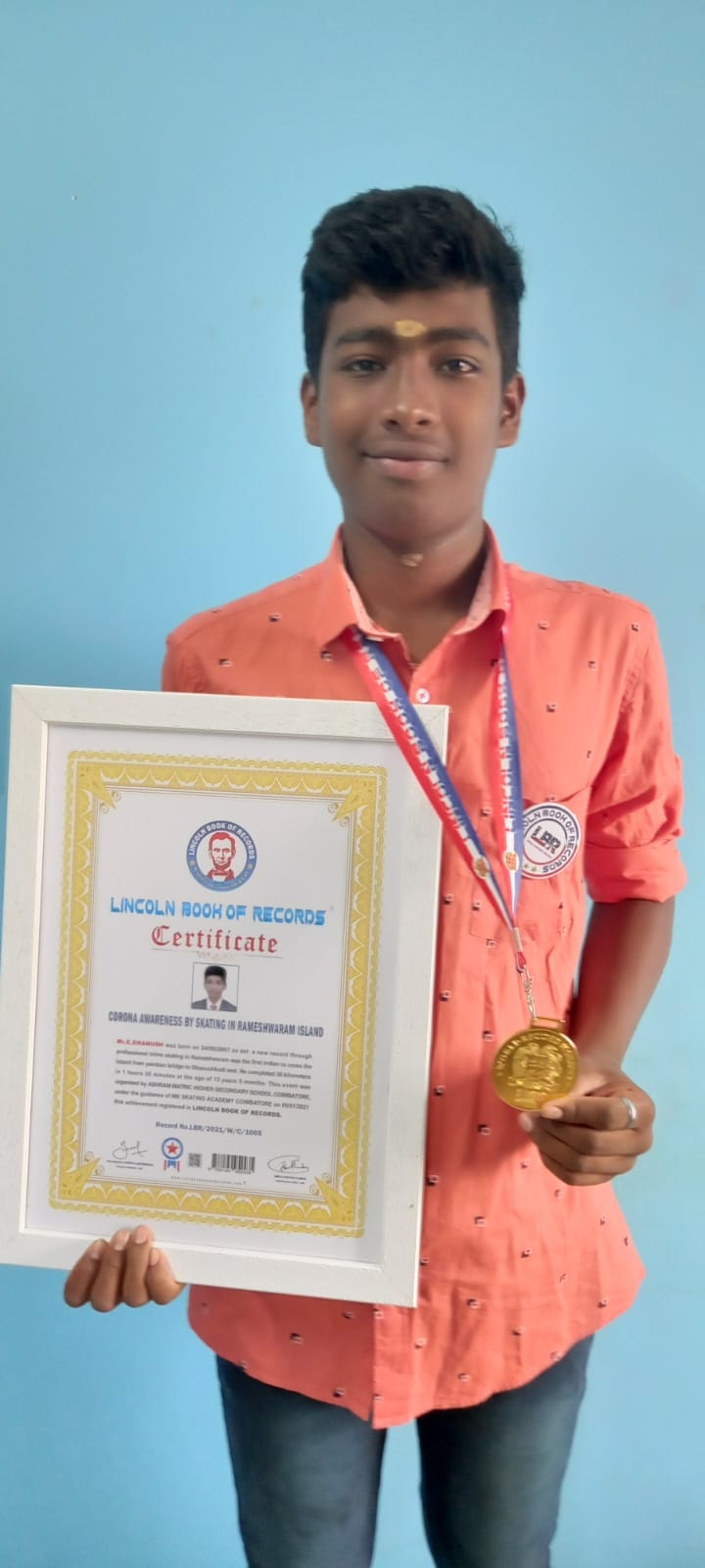 CORONA AWARENESS BY SKATING IN RAMESHWARAM ISLAND